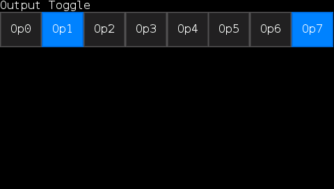 8 Buttons for Outputs